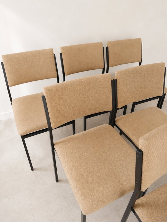 Image 1 of 6 chaises Pastoe SM07 de Cees Braakman, années 1960