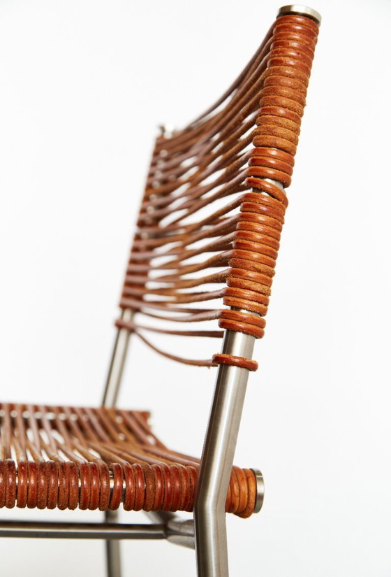 Image 1 of Pair Tito Agnoli Barstools "MissB" for Pierantonio Bonacina