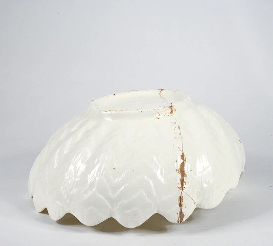 Grande zuppiera in porcellana bianca a forma di conchiglia riparata, Italia 1960 – Stoviglie, Italian Design (photo 4 of 8)