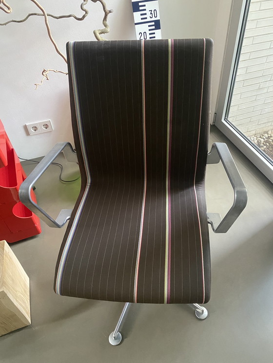 Image 1 of 1x Arne Jacobsen Fritz Hansen Oxford Stuhl Drehstuhl Bürostuhl Paul Smith quadratisch