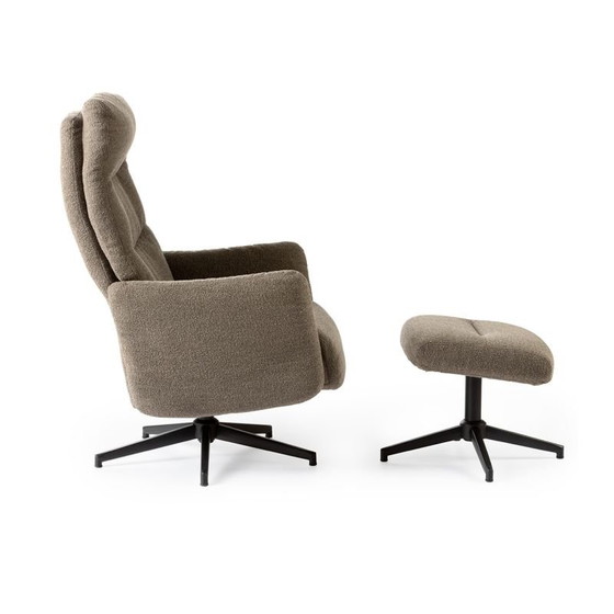 Image 1 of Feelings Barna relaxfauteuil met poef