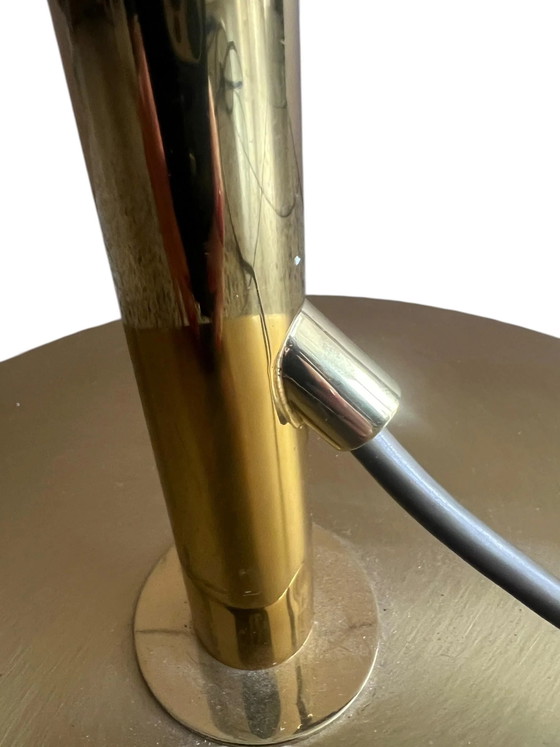 Vintage Messing Vloerlamp met Scharnierende Arm – Verstelbare Leeslamp Jaren 70 Stijl – Mid Century Modern (photo 11 of 17)