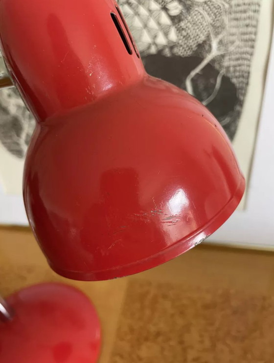 Image 1 of Lampada da scrivania in metallo rosso Mathias