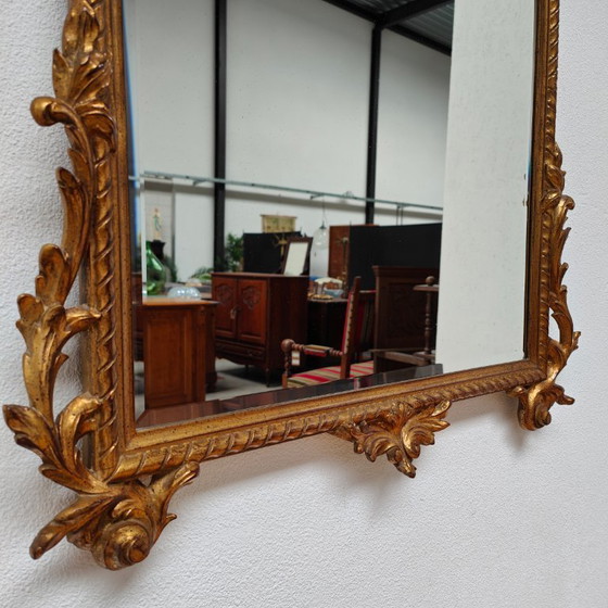Image 1 of Vintage goudkleurige Barok Rococo spiegel, schouwspiegel Regency