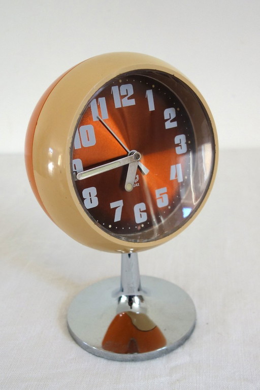 Vintage Jaz Space Age Alarm Clock on Feet