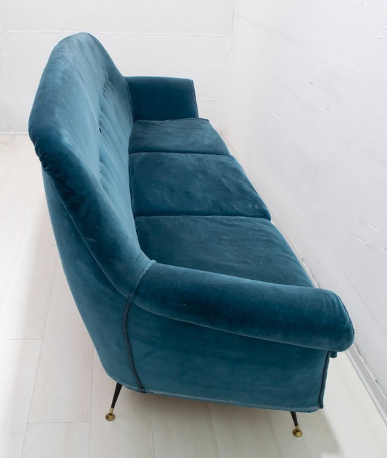 Image 1 of Gigi Radice Mid-Century Modern Italian Sofa for Minotti, 1950s