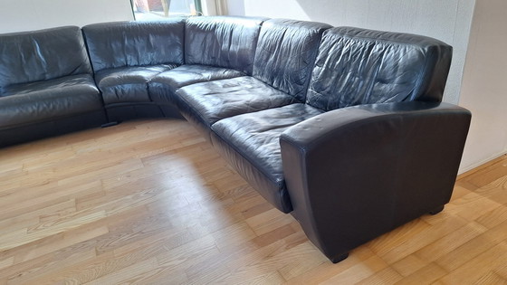 Image 1 of Canapé d'angle De Sede DS116 en cuir noir