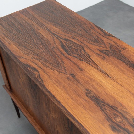 Image 1 of Remarkable Mid-Century Danish Rosewood Sideboard with Tambour Doors, 1960s