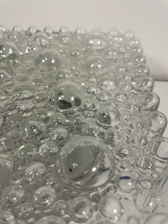 Image 1 of Lampada da soffitto/parete con vetro a bolle di Hustadt Leuchten, 1950