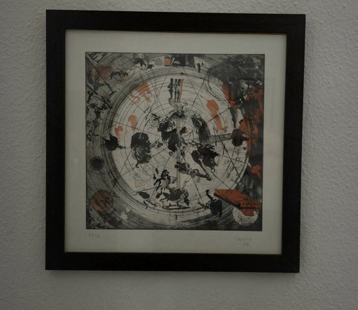 Jorge Castillo Originele Farbradierung 1972 Signiert 49/50 Aquatinta Spanien – kunst, Glass, Paper (photo 2 of 5)