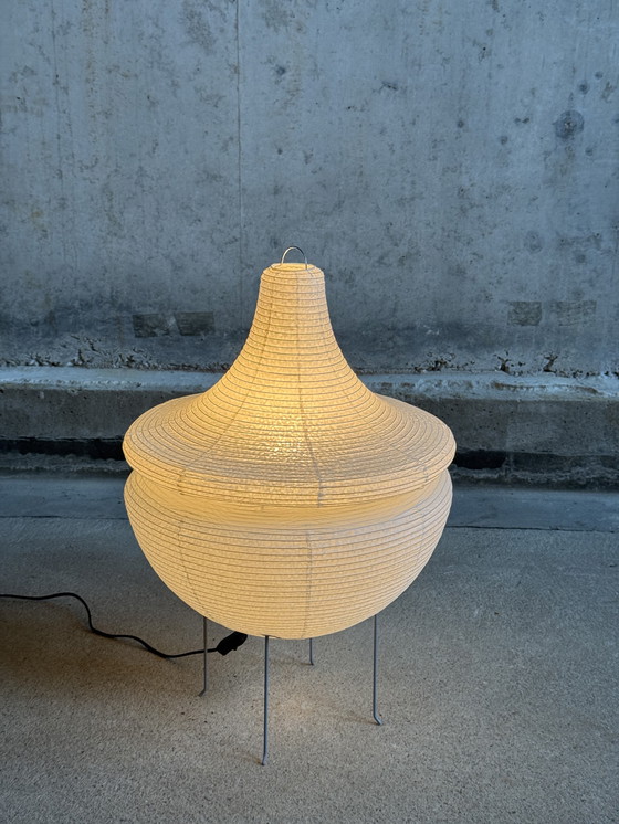 Image 1 of Japanische handgefertigte Mino-Washi-Papierlampe