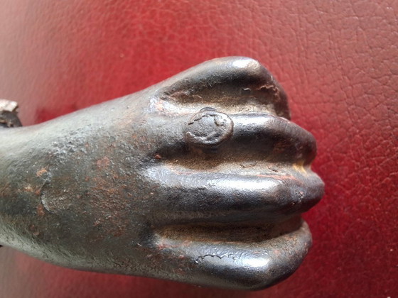 Image 1 of Gietijzeren deurklopper, 19e eeuw of eerder.