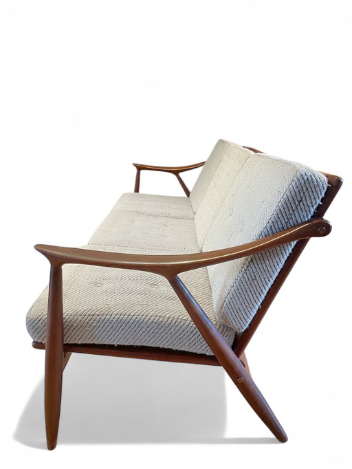 Canapé 3 places en teck par Frederik Kayser Vatne Furniture Factory