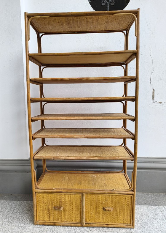 Libreria italiana in rattan e bambù – Gabriela Crespi Style, Librerie (photo 5 of 17)