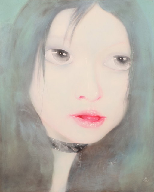 Yin Kun (1969) - Portrait of a girl - 2005 - Oil on canvas - 150 x 120 cm