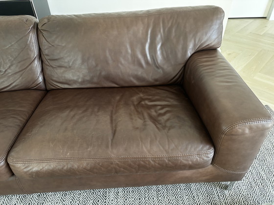 Image 1 of Bellissimo divano in pelle marrone cholade