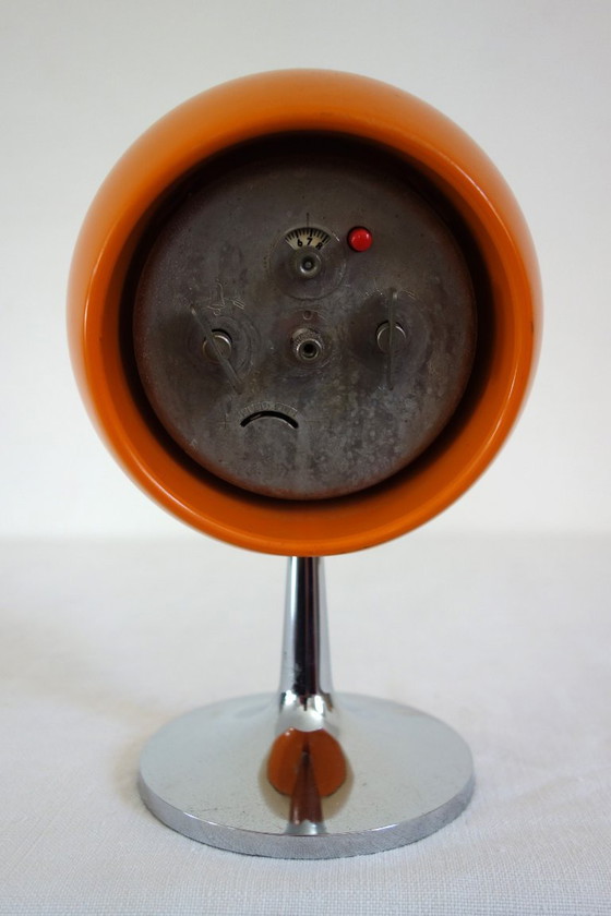 Sveglia vintage Jaz Space Age su piedini, Orologi, Plastica, Metallo, Beige, Mid Century Modern (foto 4 di 7)