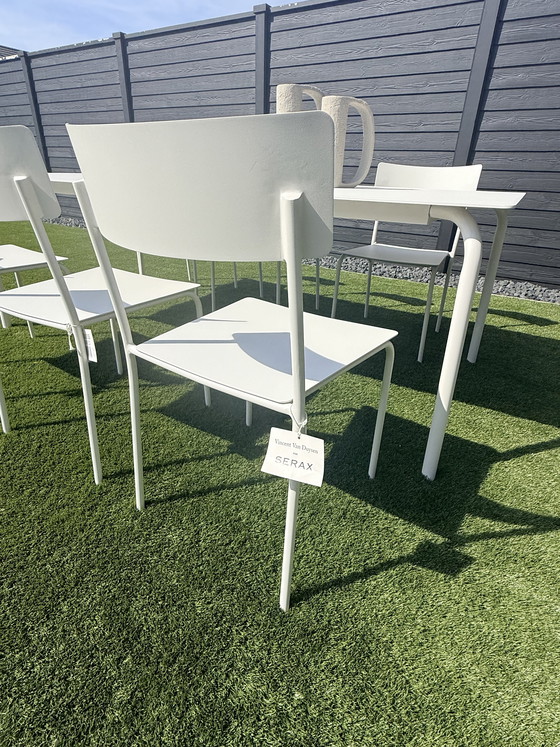 Image 1 of August Vincent van Duysen tuinset NIEUW tafel en 6 stoelen