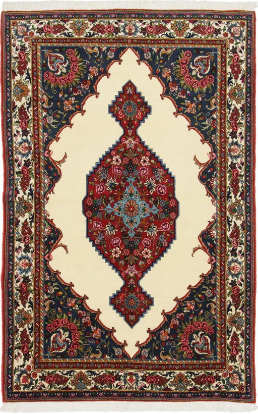 Alfombra persa original Bachtiar/Bakhtiar, alfombra nómada, fina y como nueva, 245 x 155 cm