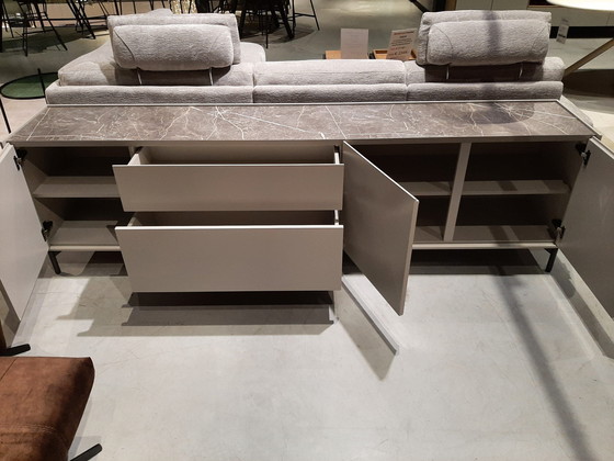 Image 1 of Noon 240 cm - 3 doors + 2 drawers - top in HPL light grey *