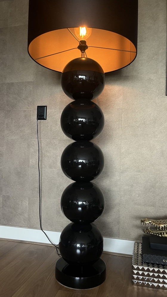 Image 1 of Stout Verlichting Milano Bollen Vloerlamp Zwart -Champagne Dimbaar