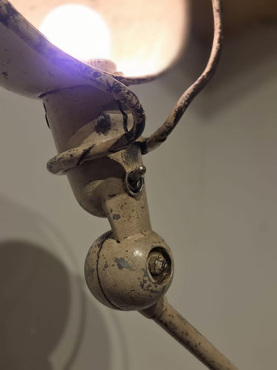 Jean-Louis Domecq, Lampada Jieldé industriale beige, Anni '50, Jielde, Lampade da tavolo, Metallo (foto 6 di 23)