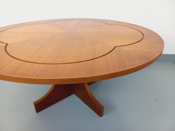 Image 1 of Vintage 60's Round English Teak Coffee Table