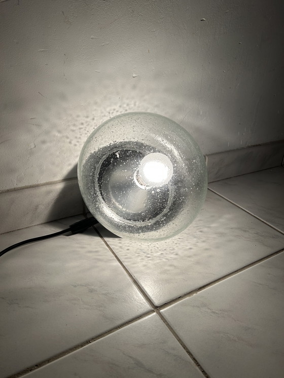 Image 1 of Lampada da parete vintage in vetro a bolle