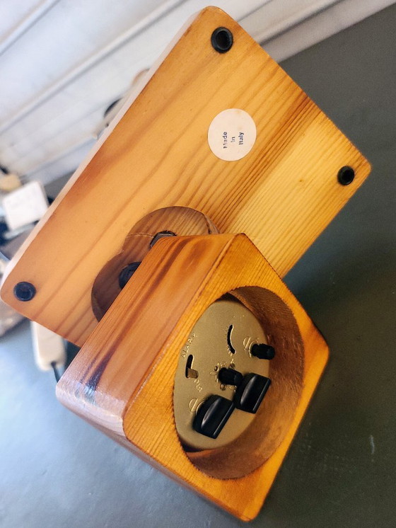 Image 1 of Vintage Italiaanse pin jaren 70 lamp + Kiplé wekker