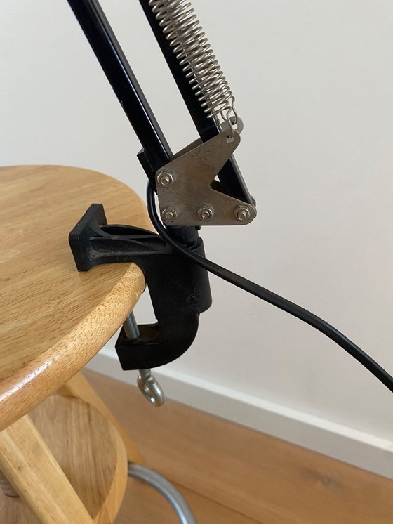 Image 1 of Lampada da scrivania nera vintage - Lampada da architetto - Anni '60 - Lampada retrò industriale