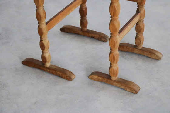 Image 1 of Set brutalista di 2 tavolini impilabili