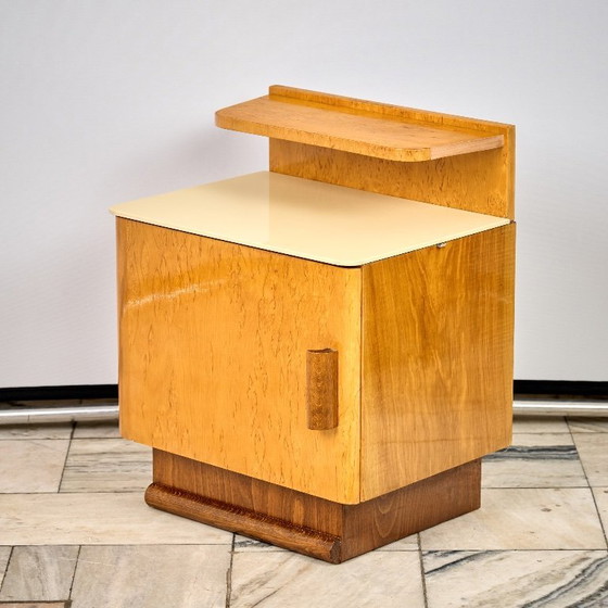 Image 1 of Set of two Art Déco nightstands by Jindřich Halabala, 1960s, Czechoslovakia