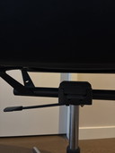Vitra Eames EA217 Bürostuhl, schwarzes Leder
