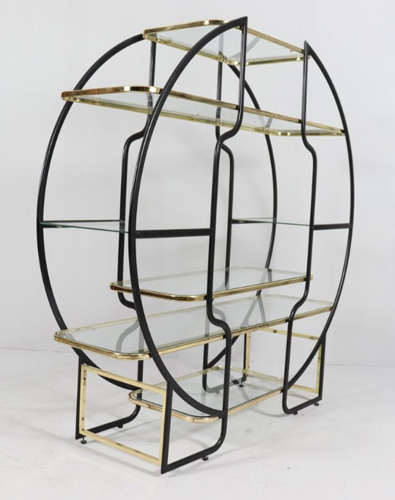 Image 1 of Hollywood Regency Etagère-plank, jaren 70