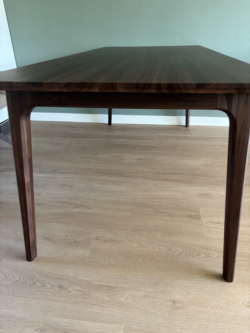 Walnut dining table Scandinavian design