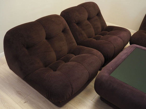 Image 1 of Ensemble de salon, design italien, années 1970, designer : Rino Maturi, fabricant : Mimo Padova