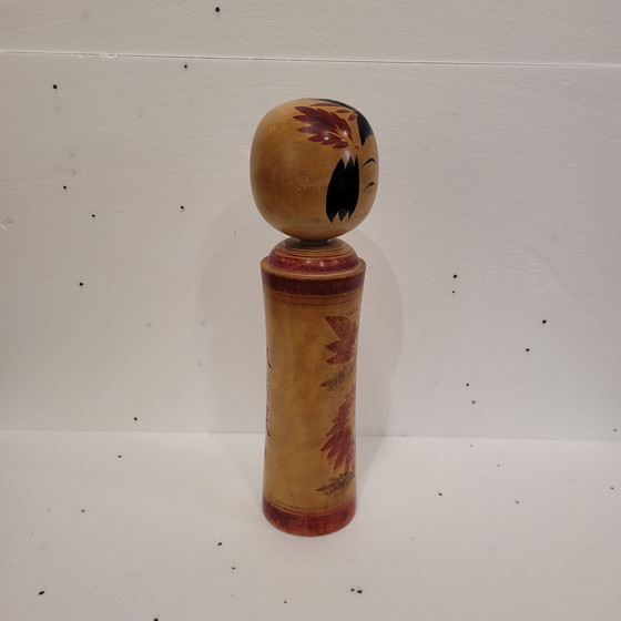 Image 1 of Traditionelle Kokeshi-Puppe, polychromes Holz, 40er Jahre – Japan