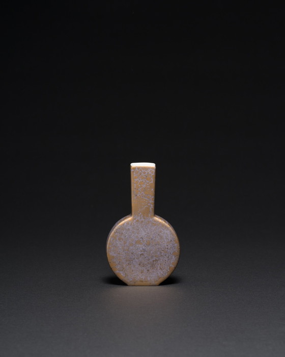 Image 1 of Vase et boîte à couvercle vintage Helmut Drexler Rosenthal en porcelaine allemande Goldfeuer