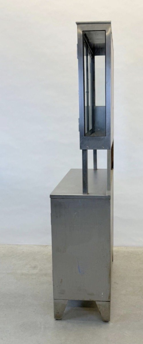 Botiquín de acero inoxidable – Friedrich Schmitz, Armarios, Glass, Metal (photo 9 of 12)