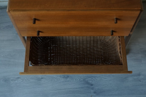 Vintage Sewing Cabinet 60s | Mid-Century | Scandinavian Design, Chest of drawers, Wood, Brown (photo 9 of 9)