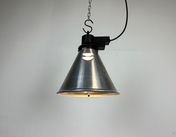 Image 1 of Small Industrial French Aluminium Pendant Lamp, 1960s
