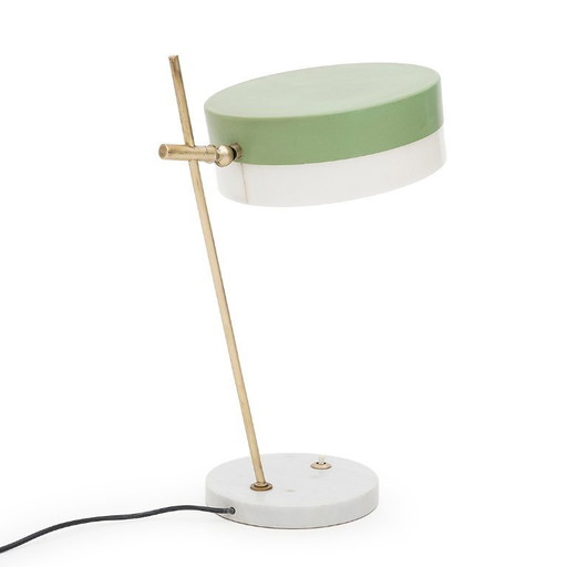 Marble and brass table lamp by Stilux, 1950s
