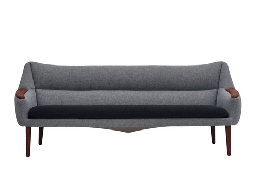 Grijs-zwarte sofa 58 van Kurt Østervig voor Rolschau Møbler, jaren 1960