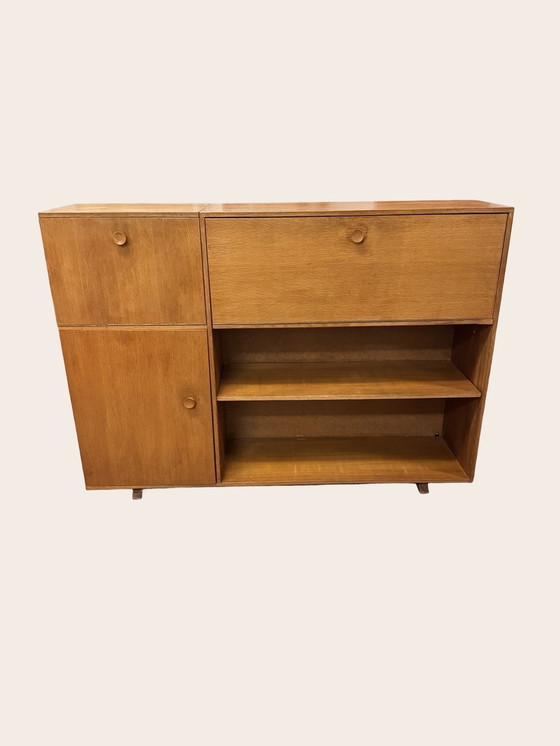 Image 1 of Vintage highboard dressoir met secretaire 