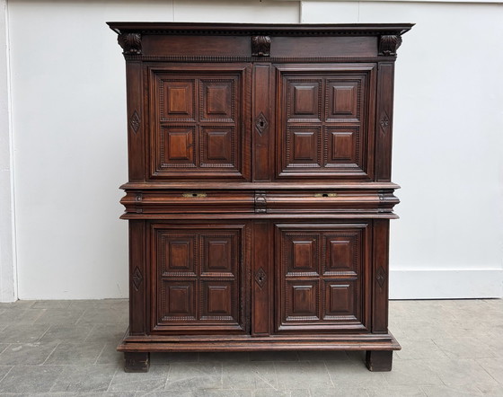 18th Century Two-Part Buffet in Walnut. – High Boards, Metal, Wood (photo 3 of 13)