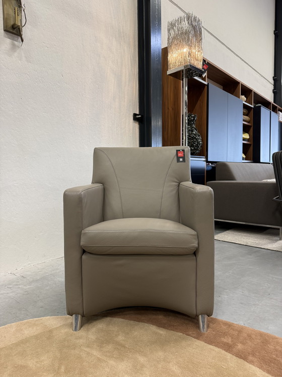 Image 1 of Leolux Dolcinea Sessel, graues Leder