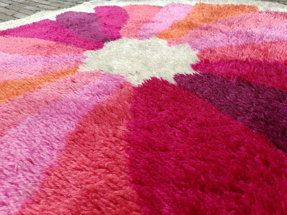 Image 1 of Tapis DESSO noué smyrna vintage des années 1970