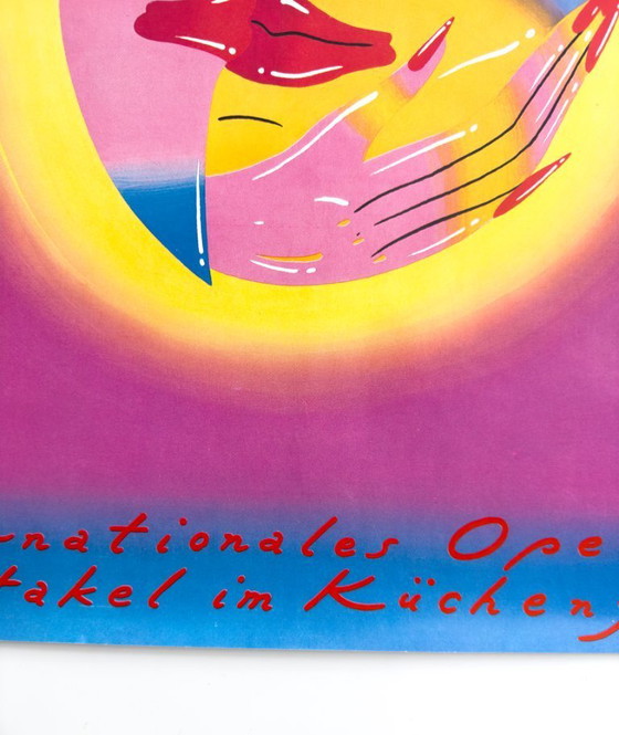 Image 1 of 🎭 Alles Theater Gera – 1991 – Originele vintage poster van Roman Kalarus | 98 × 68 cm | Duitsland