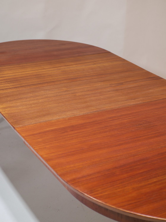 Image 1 of Table à manger ronde extensible Teck Vintage Danois