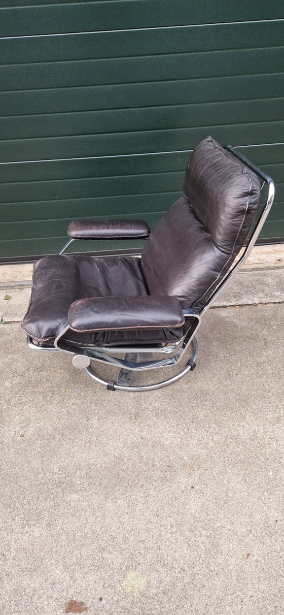 Image 1 of Leolux swivel fauteuil vintage